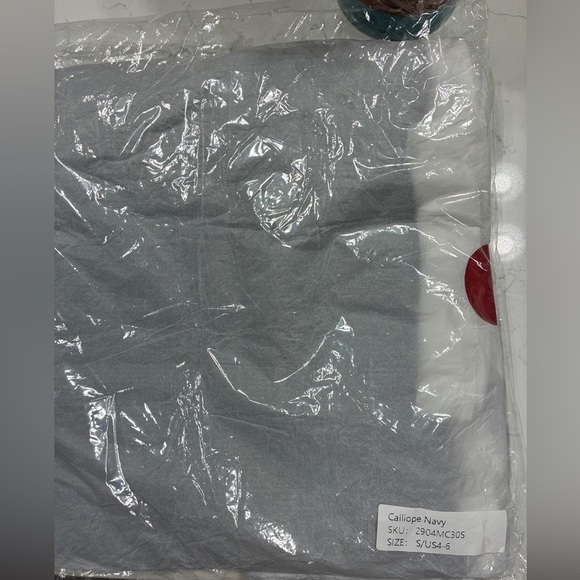 Miss Circle Calliope Navy Sailor Pleated Mini Dress Small - Picture 7 of 7